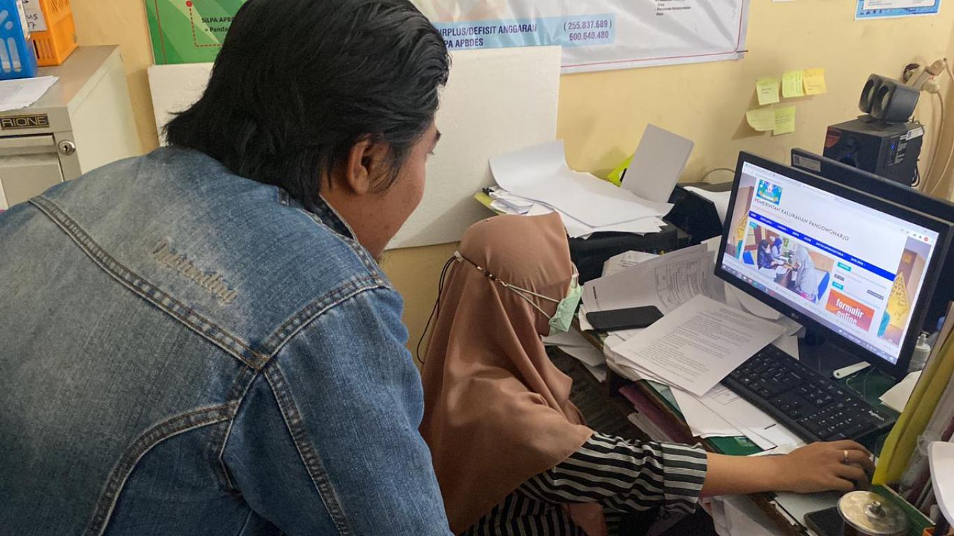 gambar_Kalurahan Pandowoharjo Kedatangan Pendamping SID